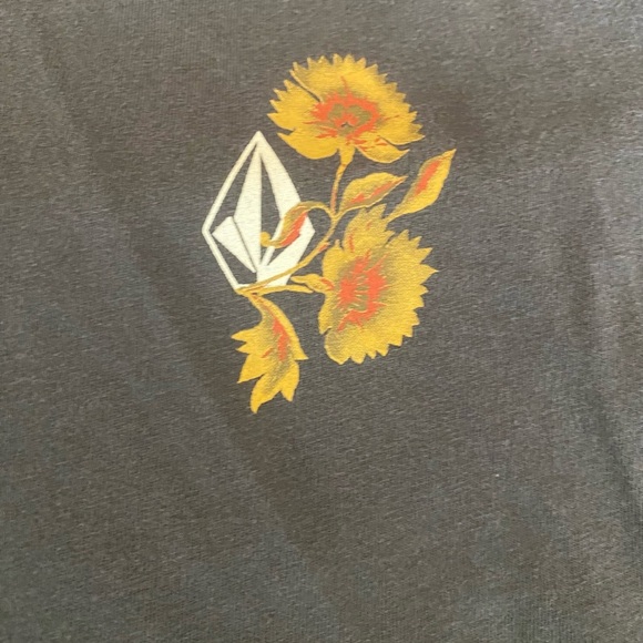 Volcom Black Crop T-Shirt - Picture 4 of 5